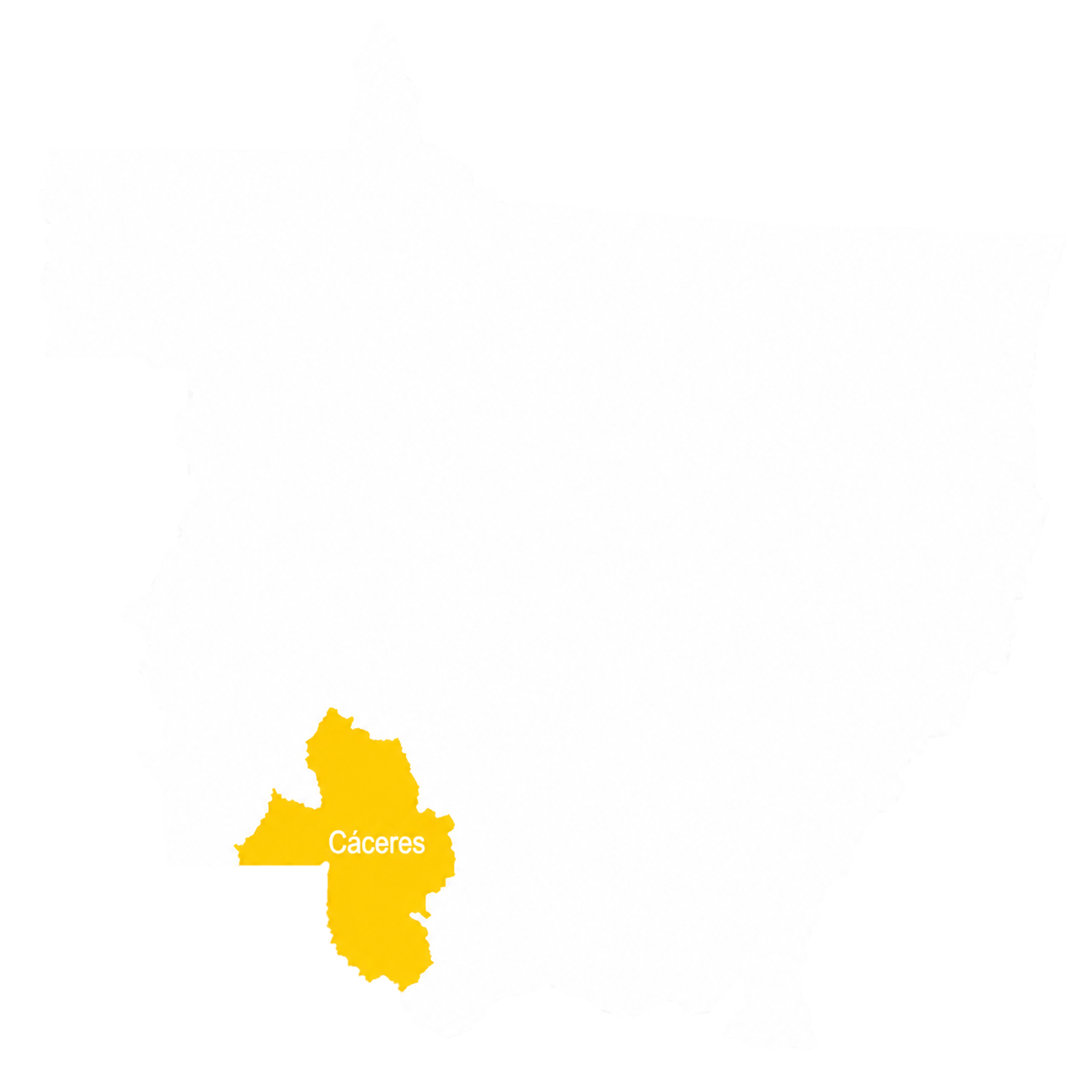Mapa de Mato Grosso com destaque para a região
