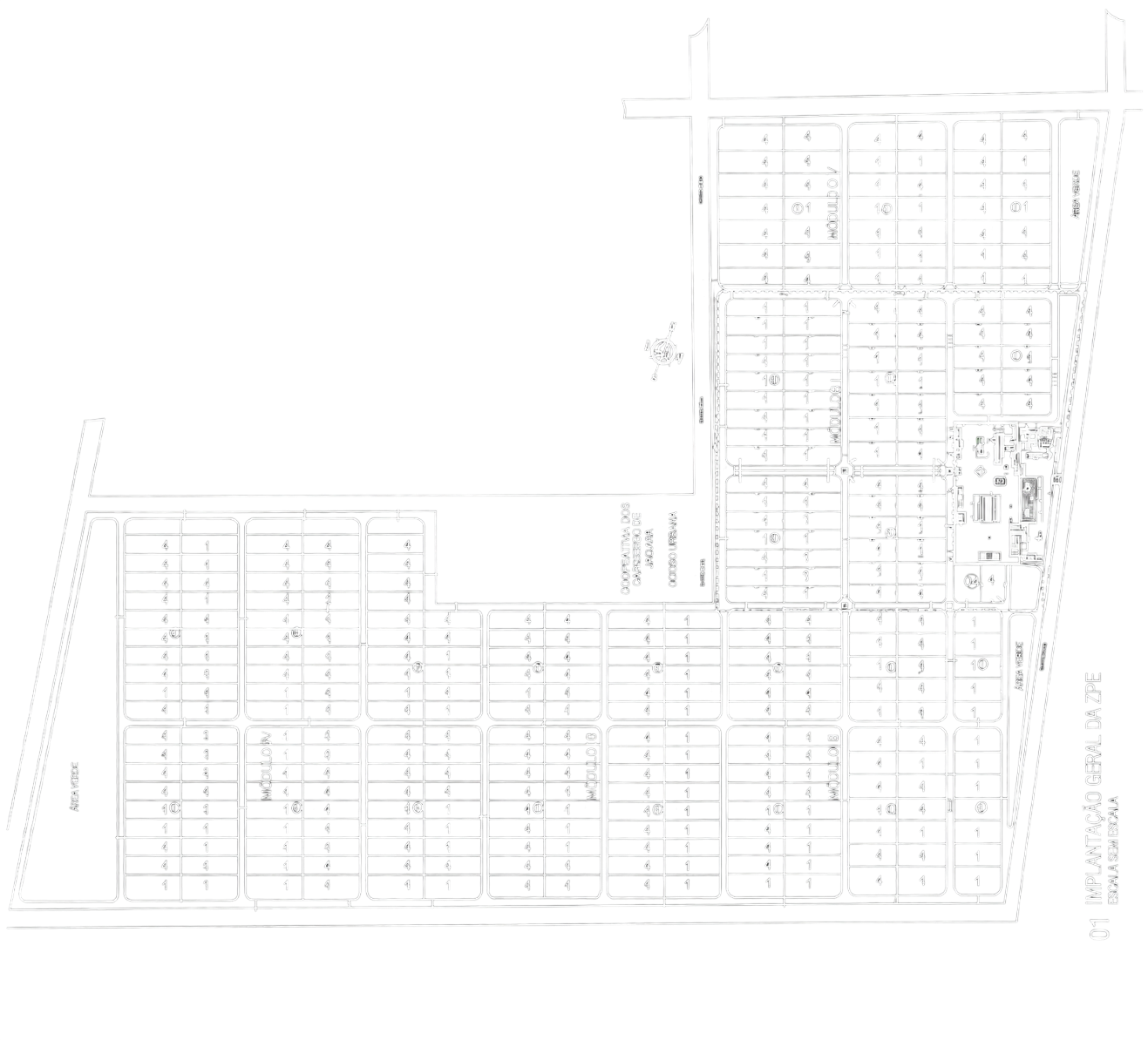 Planta de implantação da ZPE de Cáceres